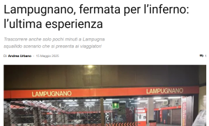 Stazione Bus Lampugnano: lo squallido scenario che si presenta ai viaggiatori