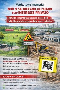 Centro sportivo via Cilea 61 (21/3/26)