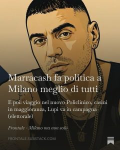 Milano non si consuma: si restituisce.  Marracash lo ha fatto alla Barona, ed è un esempio (anche politico)