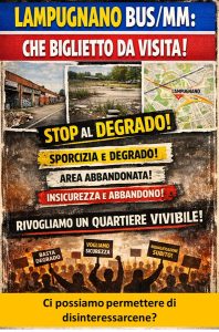 Il degrado e l’abbandono delle istituzioni della stazione Lampugnano