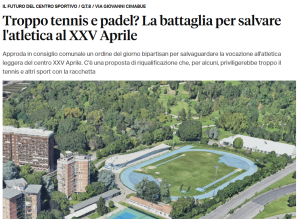 XXV Aprile minacciato