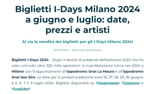 Concerti ottobre 2023, a che punto siamo?