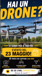 Hai un drone per il 23 maggio?!
