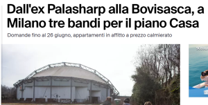 Bando “EX PALASHARP” di via Sant’Elia
