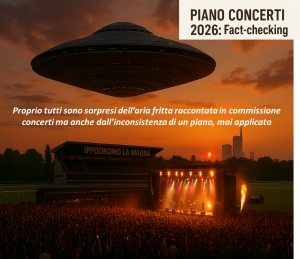 Piano concerti 2026: FactChecking. Il “nulla” della commissione concerti