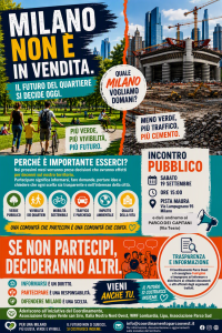 Il futuro di Milano si gioca ora: se non ci sei, qualcuno deciderà per te.